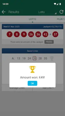 My Lotto Ireland android App screenshot 13